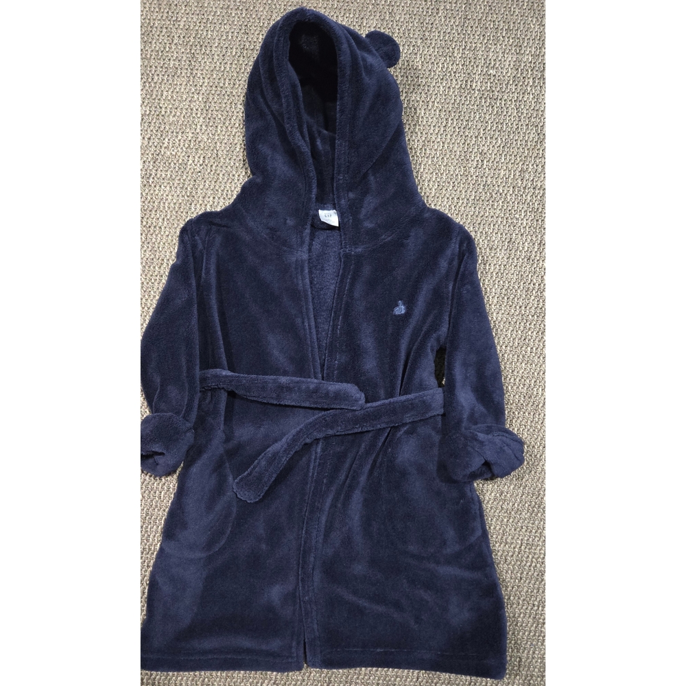 BABY GAP Dark Blue Hooded Robe - Picture 5 of 5